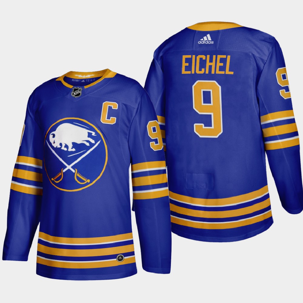Men's Buffalo Sabres #9 Jack Eichel Royal 2020-21 Stitched Jersey